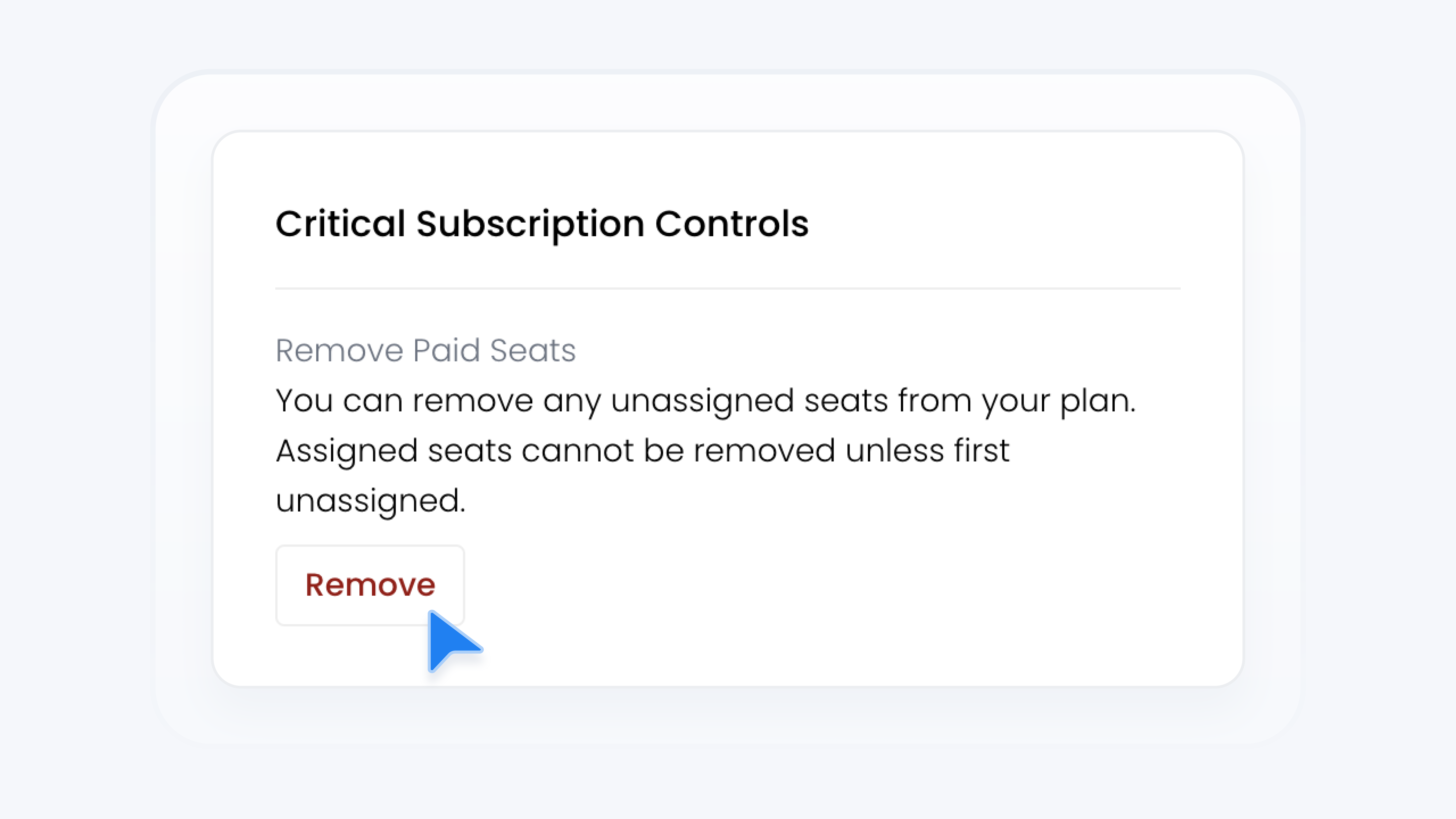 Remove Seats From Your Team