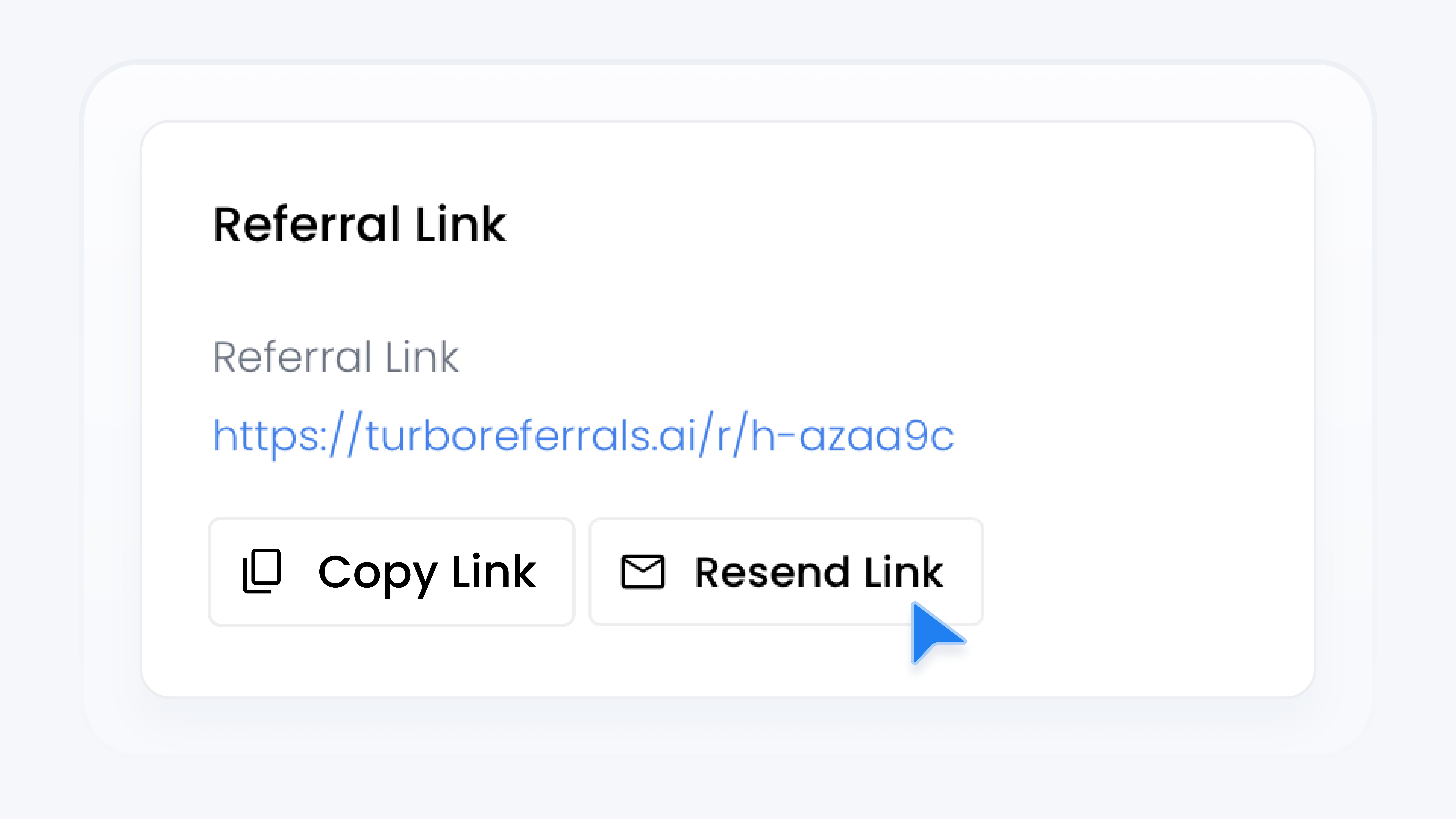 Renvoyer le lien de parrainage à un promoteur
