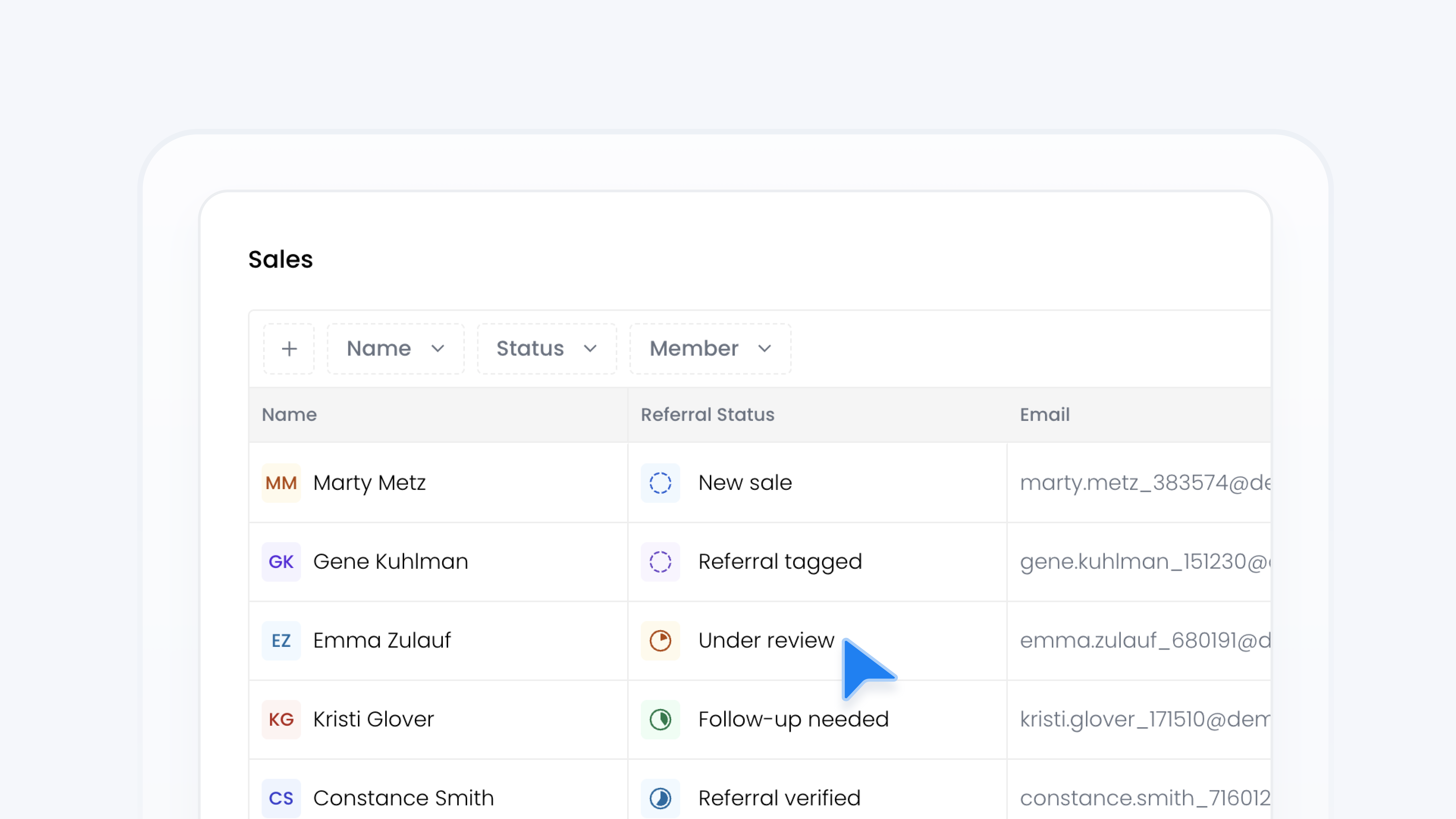 Update Referral Status