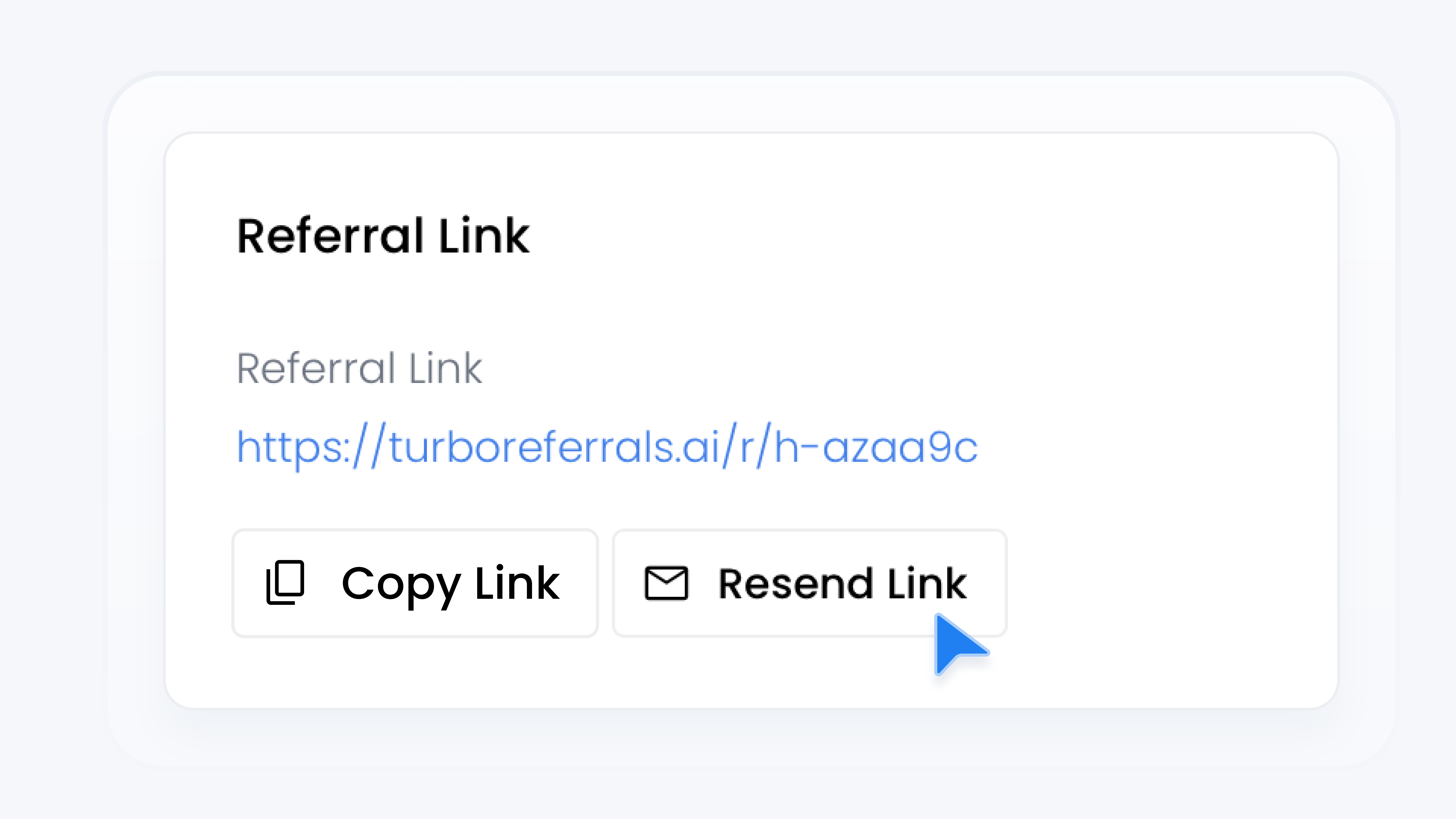Resend Referral Link to a Team Member