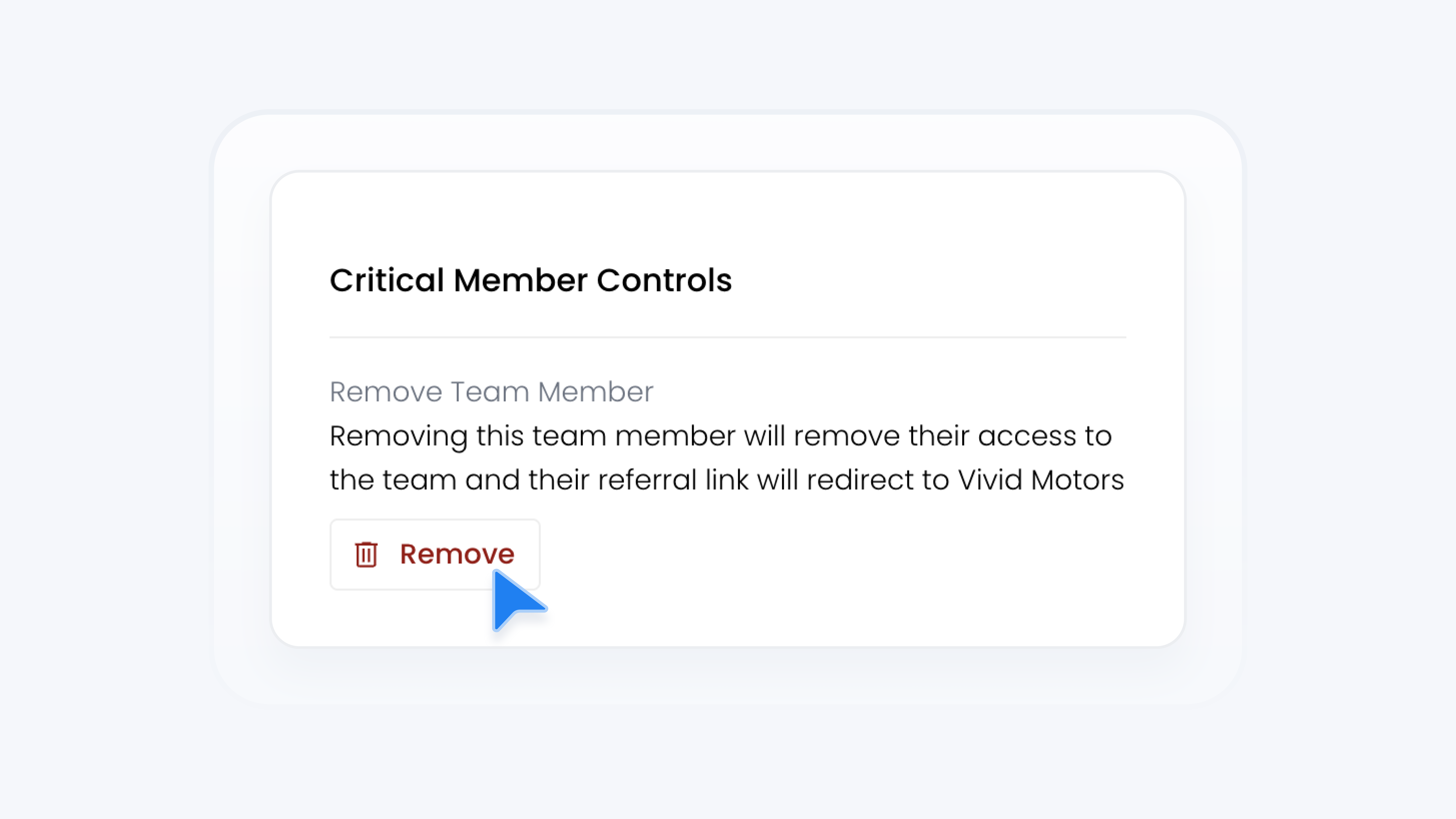 Eliminar un miembro del equipo
