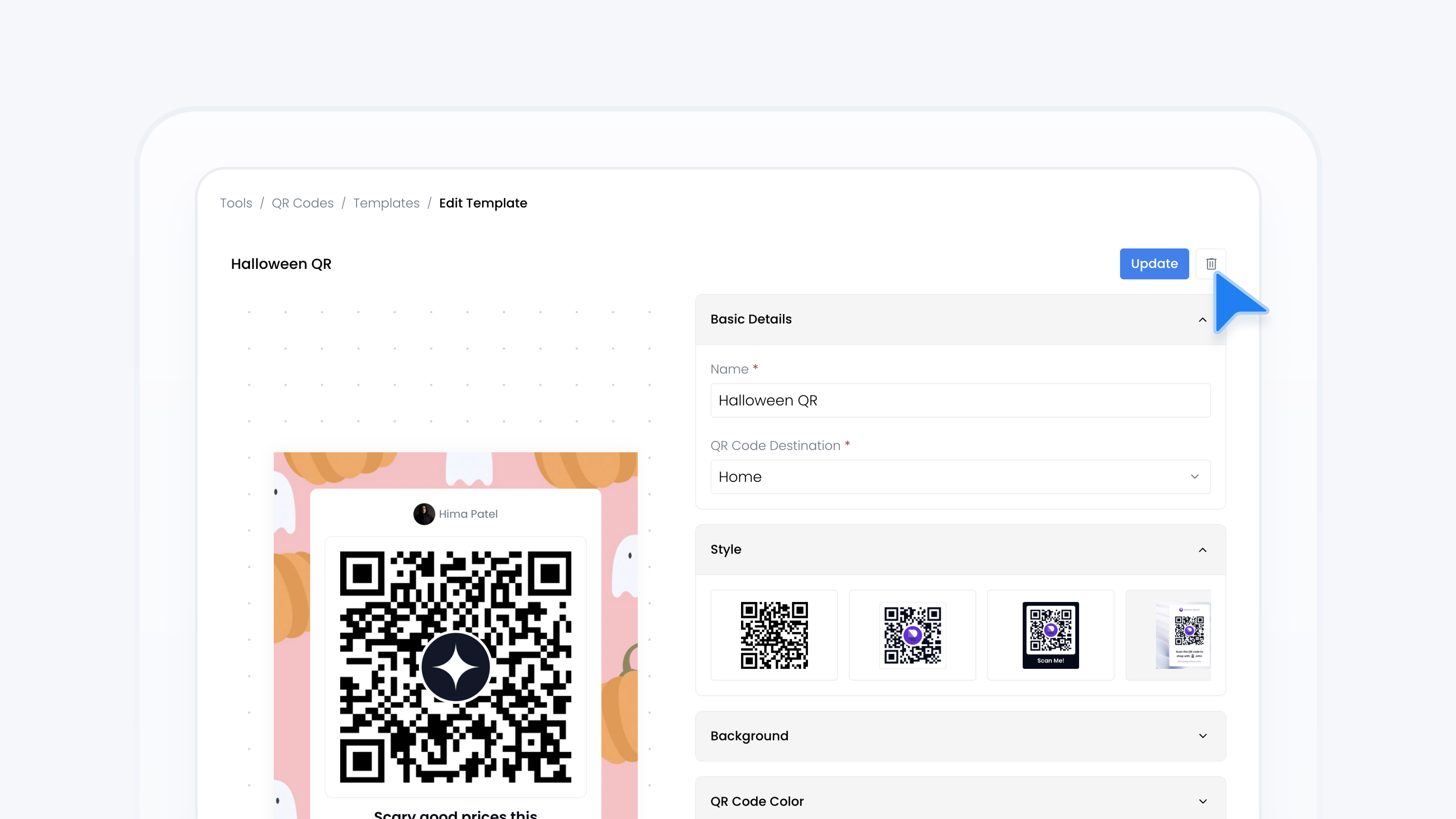 Remove QR Code Template